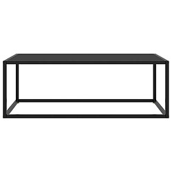 Maison Chic Table basse,Table Console Table d'appoint, Table pour salon Noir avec verre noir 100x50x35 cm -MN63813