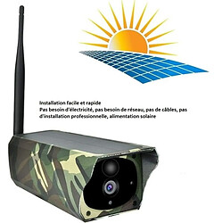 Acheter Totalcadeau Caméra de surveillance waterproof à panneau solaire Wifi IP