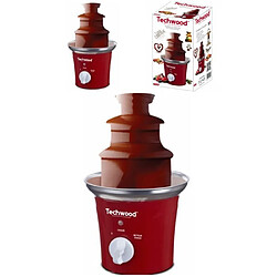 Acheter Fontaine à Chocolat - TECHWOOD - Cascade 3 étages - Rouge - 70W - Garantie 2 ans