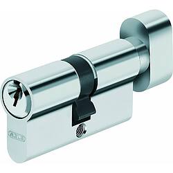 ABUS KE5NZ55/K45 Cylindre à bouton Nickelé zingué E5 45 x 55 mm