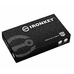 Kingston IronKey D500S - USB-Flash-Laufwerk - verschlüsselt - 8 GB - USB 3.2 Gen 1 - TAA-konform (IKD500S/8GB)