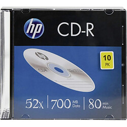 HP CDR 52X 10PK slim case HP 700MB