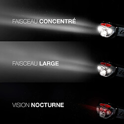 lampe frontale - energizer - hl vision hd+focus - 3xaaa pas cher