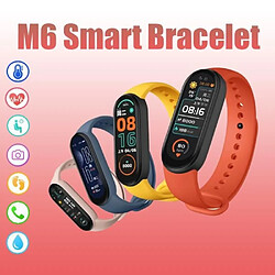 Montre connectée M6, moniteur de fréquence cardiaque, pression artérielle, santé, étanche, Bluetooth, Fitness, Bracel 01 -WGHY5180