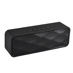 Universal Haut-parleur Bluetooth de YH-Waterroooth 20W, haut-parleur Bluetooth portable TWS, subwoofer et stéréo bruyant, 36 heures de jeu (noir)