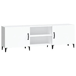 Maison Chic Meuble TV scandinave - Banc TV pour salon blanc 150x30x50 cm bois d'ingénierie -MN35776