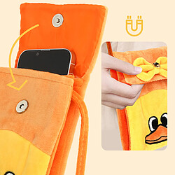 Avizar Pochette Bandoulière pour Smartphone en Tissu Design Canard Jaune pas cher