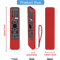 Avis SANAG etui De Protection En Silicone Pour Sony Tv Telecommande Vocale, Rmf-Tx500E Rmf-Tx600E Rmf-Tx611E Rmf-Tx520E, Housse Coque Pour Sony Telecommande, Antiderapage, Antisismique, Lavable(Rouge)