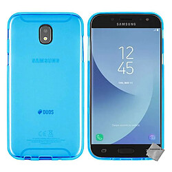 Htdmobiles Coque silicone gel fine pour Samsung Galaxy J5 (2017) + film ecran - BLEU