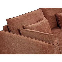 Acheter Vente-Unique Canapé 3 places en tissu terracotta BALAVO