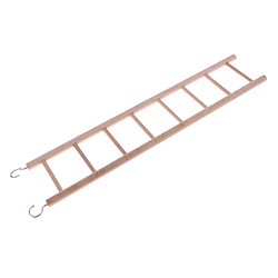 perroquet en bois jouet rat échelle hamster oiseau cage accessoires 8-escalier