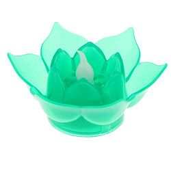 Avis L'eau flottante de lampe de lotus de LED souhaitant la bougie artificielle allume le vert