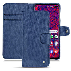 Housse cuir Samsung Galaxy S10 5G - Rabat portefeuille - Bleu frisson ( Pantone #29588c ) - NOREVE