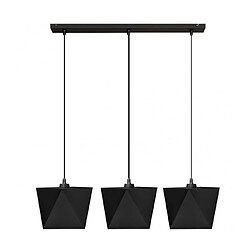 Helam Suspension Adamant Tissu,Fer Noir 3 ampoules 110cm