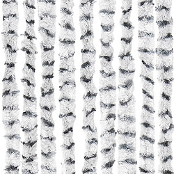 Acheter vidaXL Rideau anti-mouches gris clair et gris foncé 90x200 cm chenille