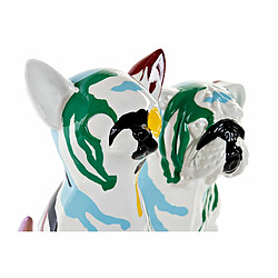 Figurine Décorative DKD Home Decor Multicouleur Chien Laqué 20 x 12,5 x 17,5 cm (2 Unités)