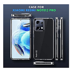 Htdmobiles Coque pour Xiaomi Redmi Note 13 Pro 5G / Poco X6 5G - housse etui silicone gel fine 360 integrale (avant et arriere) + film ecran - TRANSPARENT