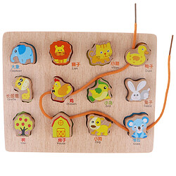 jeu de puzzle en bois u0026 jeu de laçage pour enfants jouet éducatif pour enfants - animal pas cher