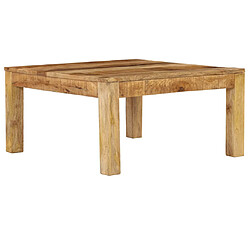 ComfortXL Table Basse 80x80x40 Cm Bois De Manguier Massif