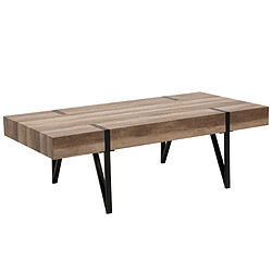 Beliani Table basse MDF Marron ADENA