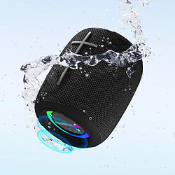 Avis General Haut-parleurs Bluetooth, haut-parleur sans fil portable avec son stéréo 15 W, haut-parleur de douche étanche IPX6, son surround HD pour extérieur, camping, plage, sports, piscine, douche (noir)