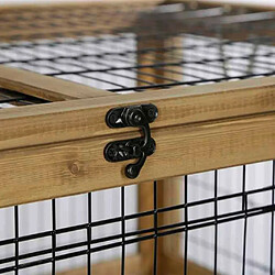 Kerbl Cage de petits animaux pour espace intérieur 116x75x70 cm Bois pas cher