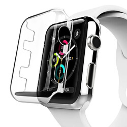 Wewoo Boitier Coque Transparent pour Apple Watch Series 3 38mm PC Housse de protection