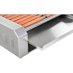 Helloshop26 Appareil machine à hot dog professionnelle inox 20 saucisses 2 200 watts 3614096 pas cher