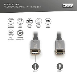 Avis DIGITUS USB Type-C - USB Type-C AOC Hybrid Glasfaserkabel 4K, 10m