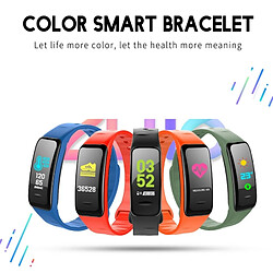 Wewoo Bracelet connecté Smartwatch Fitness Tracker Smartband écran IPS 0,96 pouce, IP67 étanche, mode Sports de soutien / pression artérielle / moniteur de sommeil / de fréquence cardiaque / de fatigue / rappel sédentaire bleu pas cher