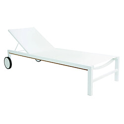 Set 2 Chaise Longue Texth. Shio Blanche - RESOL