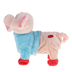 Avis alimenté par batterie cochon électrique marche cochon chantant grunt animal cadeau enfant bleu