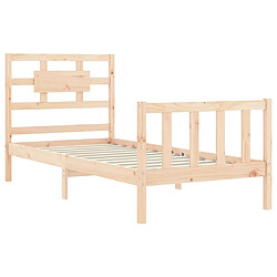 Acheter vidaXL Cadre de lit sans matelas bois de pin massif