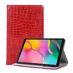 Wewoo Housse Coque Etui à rabat horizontal en cuir texturé pour Galaxy Tab A 10.1 2019 T510 / T515avec porte-cartes et rouge