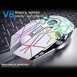 Avis Universal V8 USB Wired Gaming Mouse 4 Gears 3200DPI Réglable 7 boutons RVB Backlight Optical Computer Souris