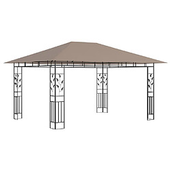 Acheter vidaXL Tonnelle avec moustiquaire et lumières LED 4x3x2,73 m Taupe