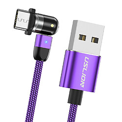 540 Câble USB De Charge Magnétique 360180 Violet 1m Type-C