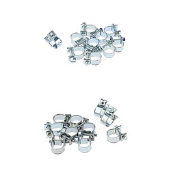 20pcs Mini-colliers De Serrage Pinces Clip De Vis De Conduite De Carburant Eau Ø 11-13mm