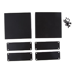 2x Boîtier en Aluminium de Carte PCB DIY Shell Shied Case pour Amplificateur Projets Electroniques, Unités D'alimentation