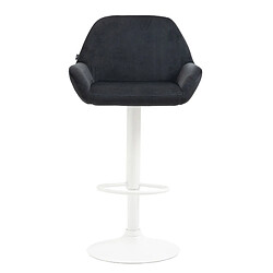 Non Tabouret de bar Braga velours blanc