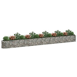 Avis Maison Chic Jardinière,Lit surélevé - Bac à fleurs - pot de fleur à gabion Fer galvanisé 610x50x50 cm -GKD61301