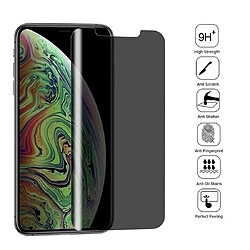 Avis Wewoo Film de verre trempé 10PCS 9H dureté de la surface 180 degrés Protection d'écran anti-reflets pour iPhone XS Max