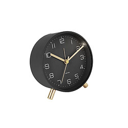 Avis Karlsson Horloge réveil en métal Lofty - Diam. 11 cm - Noir