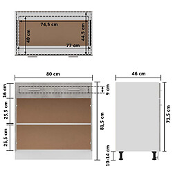 vidaXL Armoire de plancher à tiroir Gris béton Bois d’ingénierie pas cher