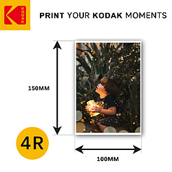 Avis KODAK Ultra Premium Photo Paper 9891626 - Pack 60 feuilles papier photo haut de gamme - Format 10 x 15 cm (A6) - Finition brillante - 280 gsm - Compatible avec toutes imprimante jet d'encre - Blanc