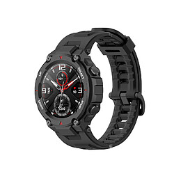 Bracelet de montre de remplacement en silicone avec outils compatible avec Amazfit T-Rex Noir