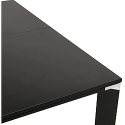 Acheter Alterego Table de réunion / bureau bench 'XLINE SQUARE' noir - 160x160 cm