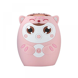 General Haut-parleur Bluetooth portable, haut-parleur Bluetooth Kawaii, mini haut-parleur sans fil portable avec micro intégré, son stéréo cristallin, mini haut-parleur Bluetooth mignon pour animal de compagnie (rose)