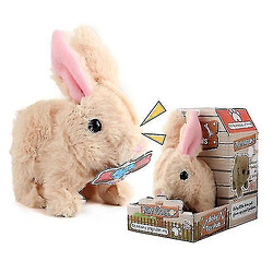 Universal Bunny jouet de simulation en peluche électrique qui peut sauter ¼ .brownï¼ ‰