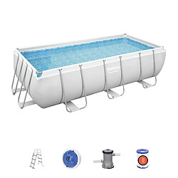 Piscine Hors-sol Tubulaire Bestway Power Steel 404x201x100 cm Épurateur à Cartouche de 2 006 L/H Échelle